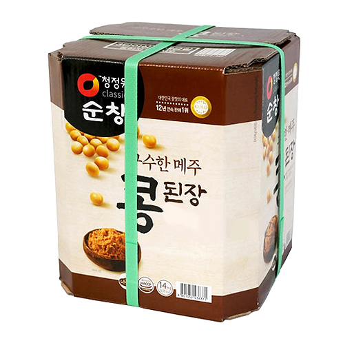 청정원 순창 구수한 메주 콩된장 생된장 14kg (1개)_이미지