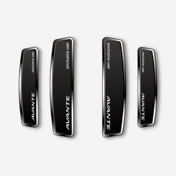 DXSOAUTO 블랙 쉴드 엠블럼 도어가드 (아반떼)_이미지
