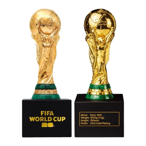 풍산화동양행 풍산 화동양행 FIFA 월드컵 2026 금도금 은 트로피 3D 레플리카 1000g (1개)