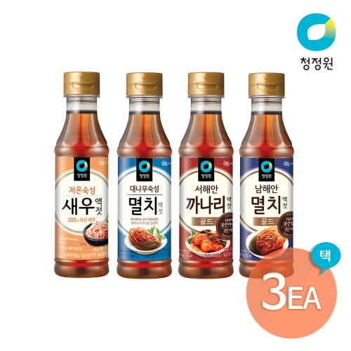 청정원 남해안 멸치 액젓 골드 500g (3개)_이미지
