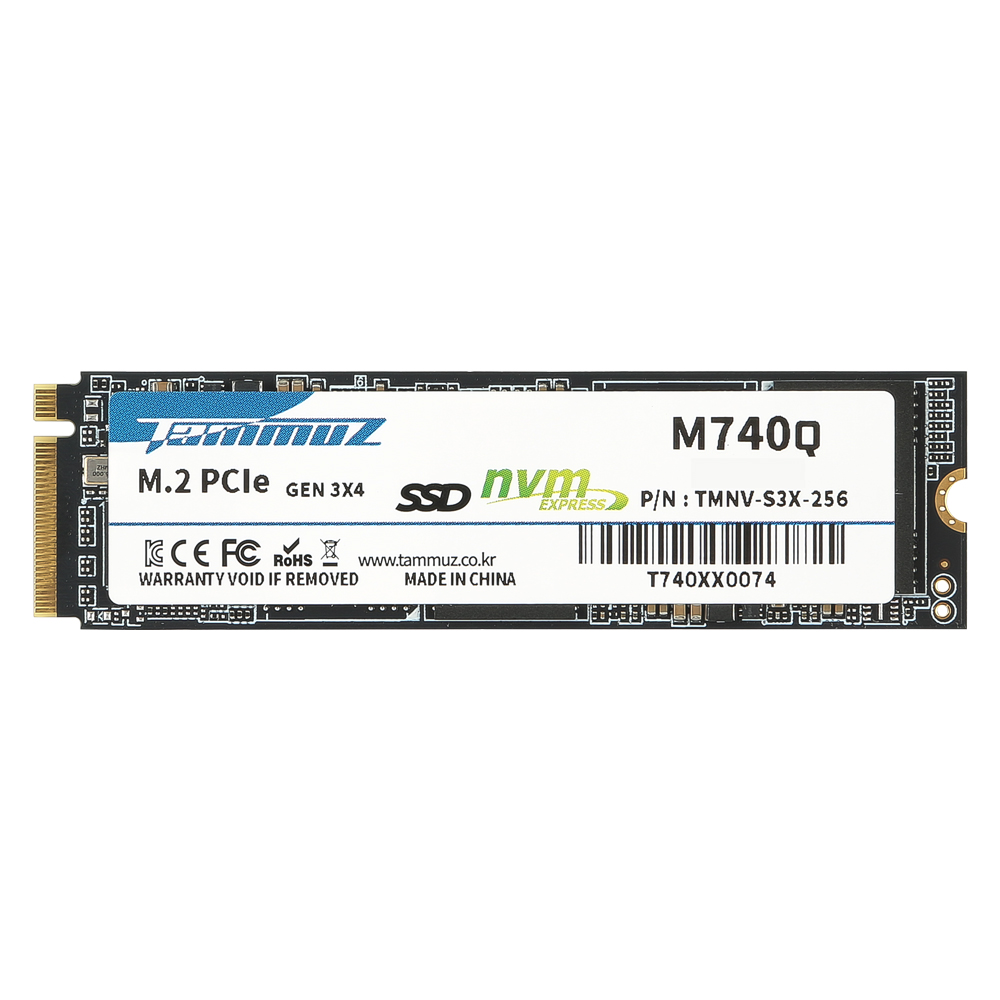 타무즈 M740Q M.2 NVMe 벌크 (256GB)
