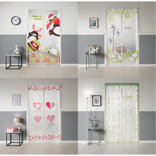 아이디인더스트리 알뜨리 EVA 방풍비닐 현관/방문 반투명 하트212cm [폭:102cm]