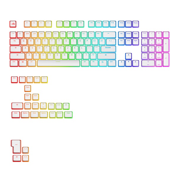 글로리어스 AURA V3 RGB 푸딩 키캡 세트 (화이트)