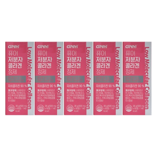 GNM자연의품격 퓨어 저분자 콜라겐 정제 60정 (5개)