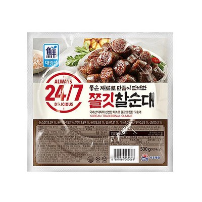 사조대림 대림선 쫄깃 찰순대 500g (6개)_이미지