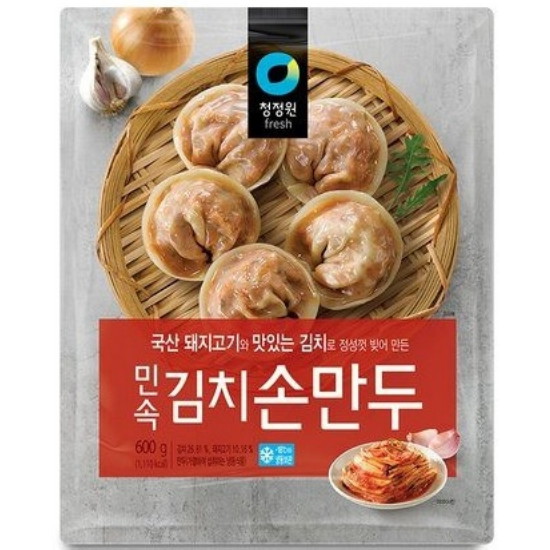 대상 청정원 민속 김치손만두 600g (1개)