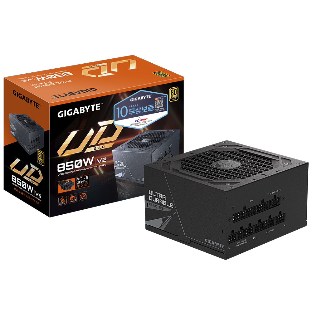 GIGABYTE UD850GM PG5 V2 80PLUS골드 풀모듈러 ATX3.1 피씨디렉트_이미지