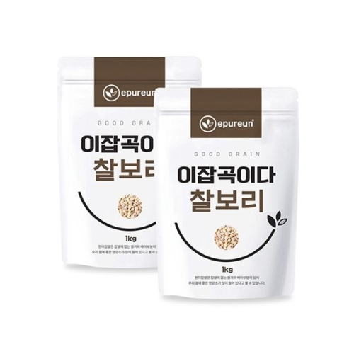  이쌀이다 이잡곡이다 25년 국산 햇 찰보리 1kg 2봉