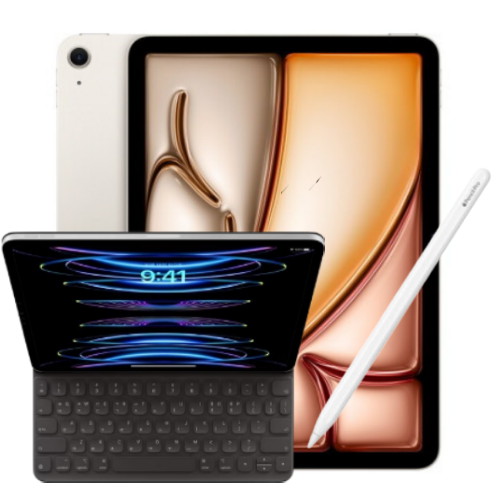 APPLE 2024 iPad Air 11 M2+애플펜슬 프로,폴리오키보드 (512GB)_이미지