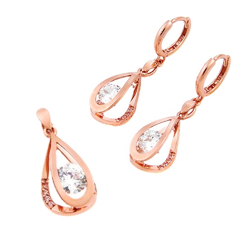 아이비골드 홈앤쇼핑     14k GoLD 세트  귀걸이+펜던트 S12936-1_이미지