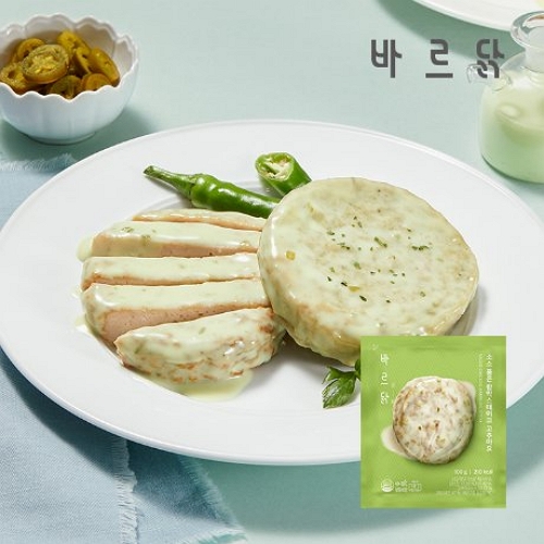 메디쿼터스 바르닭 소스 품은 닭가슴살 함박스테이크 고추마요 100g (1개)