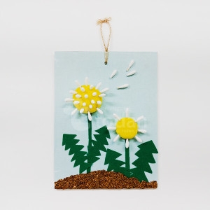 봄맞이 민들레 홀씨 날리며 10인세트 DIY 액자만들기 콜크클레이 작품만들기_이미지