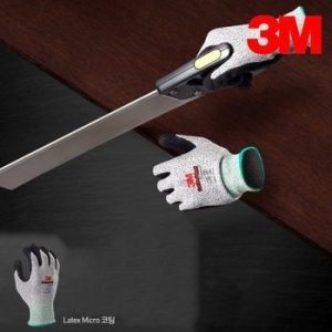 3M 장갑 컴포트그립 절단방지장갑 CUT RESISTANT 라텍스 LATEX MICRO 10개