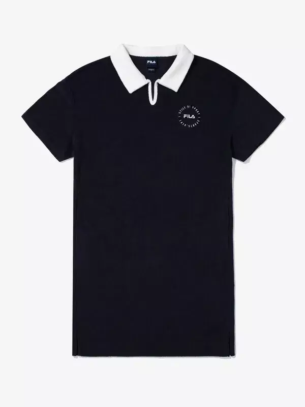 휠라 테리 카라 기능성 데일리 카라넥 원피스 FS2OPG2452F_INA_이미지