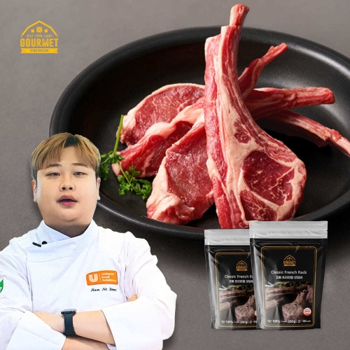 초램에프앤비 고메 프리미엄 프렌치랙 양갈비 스테이크 250g (2개)_이미지