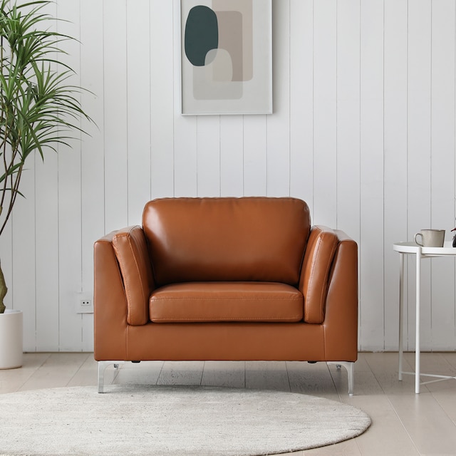 가구밸리 카이 가죽 소파 1인용_이미지