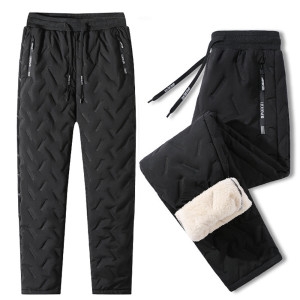 울트라 융 패딩바지 조거/일자 바지 기모바지 겨울바지 융털 기모 솜_이미지