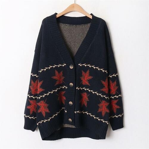 아이우먼 메이플브이넥가디건 YBB326M010 빅사이즈