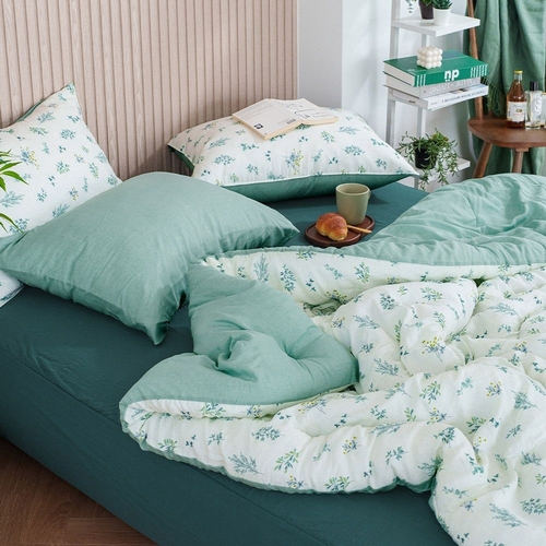 샤이닝홈 더블리 리프메들리 모달 차렵이불 풀세트