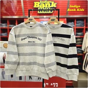 인디고뱅크 인디고뱅크키즈 화사한 봄맞이 데일리템 CP선염 스트라이프 스셔츠 맨투맨 IKMA25102_쇼핑점
