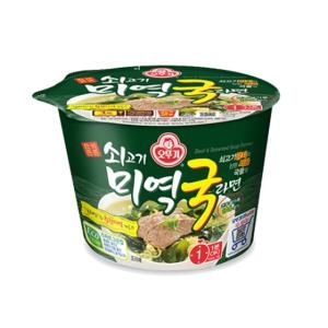 오뚜기  쇠고기 미역국 라면 큰컵 100g[12개]