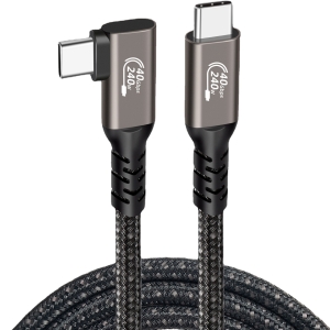바라보고  USB4 자 고속충전케이블 C타입 8k PD 240W 썬더볼트4 40Gbps 그레이 1개 50