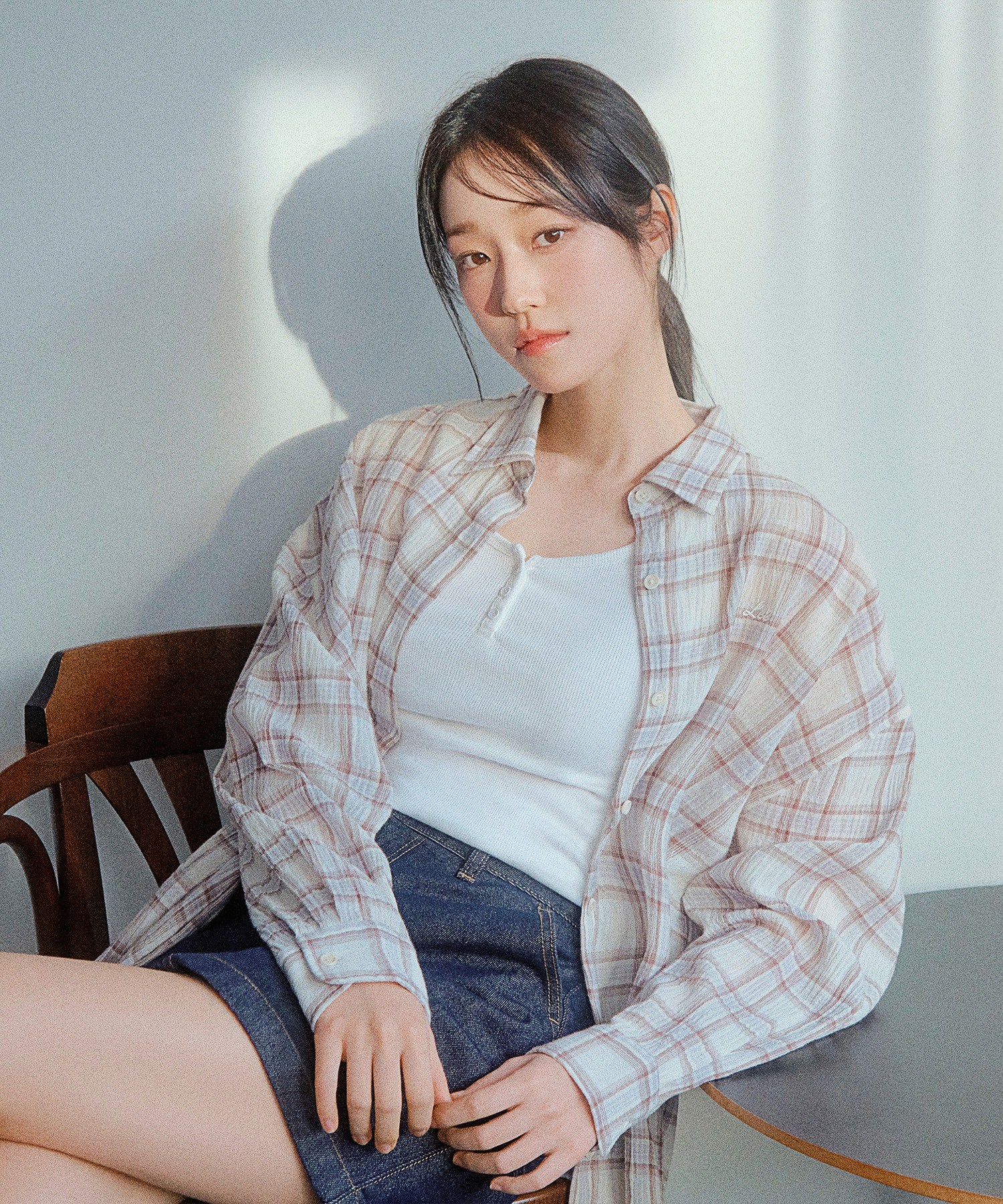 LEE 우먼 홀리데이 체크 셔츠 LE2602SH62BR