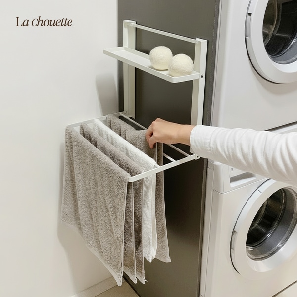 라슈에뜨 무타공 접이식 2단 빨래건조대