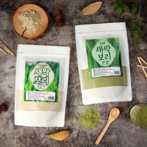 와이즈웨이 건강중심 새싹보리 분말 500g  베이지  뿌리까지 간