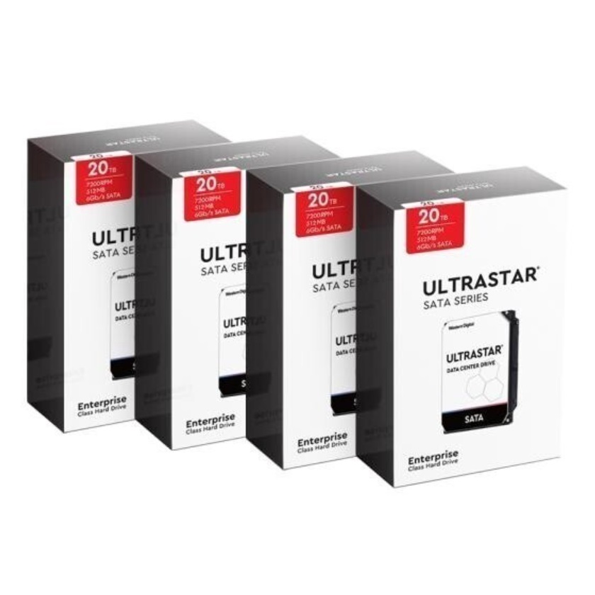 Western Digital Ultrastar DC HC560 �ڽ� ��Ű�� 7200/512M WUH722020BLE6L4