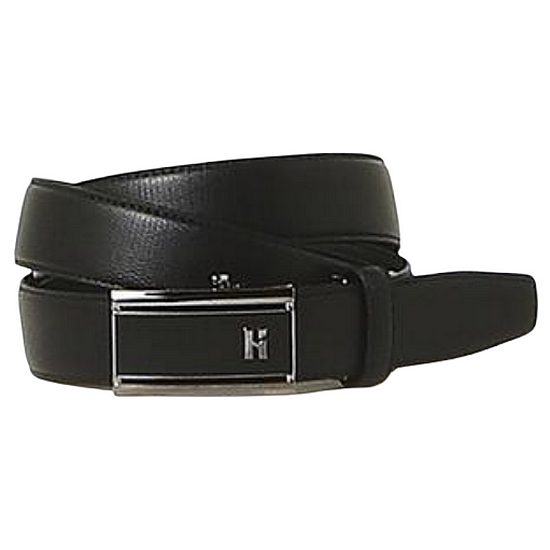 로고장식 소가죽 자동벨트 HJBE2F780BK