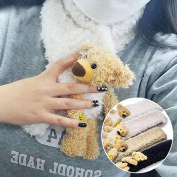 087MJE55 13De marzo 뽀글이 곰돌이 베어 방한용품 남녀