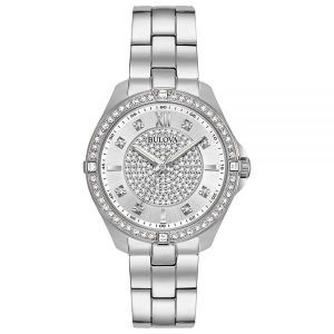 부로바 96L236    Womens 96L236 Quartz Crystal Accen