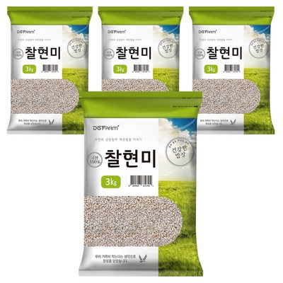 건강한밥상 국산 찰현미 (3kg,4개)_이미지