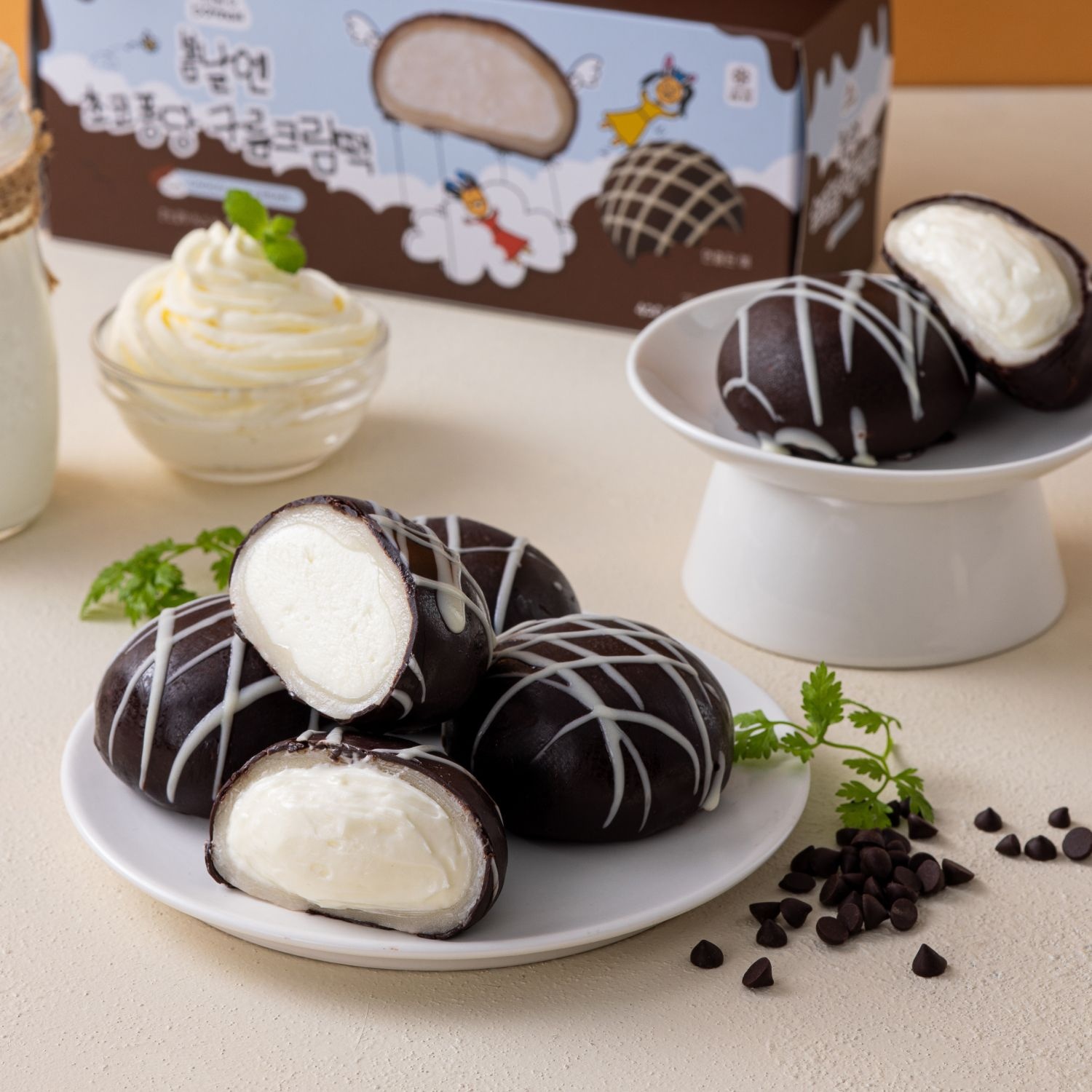 초코퐁당 구름크림떡 420g