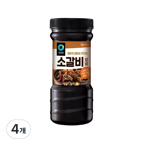 청정원 소갈비 양념장 840g 4개_이미지