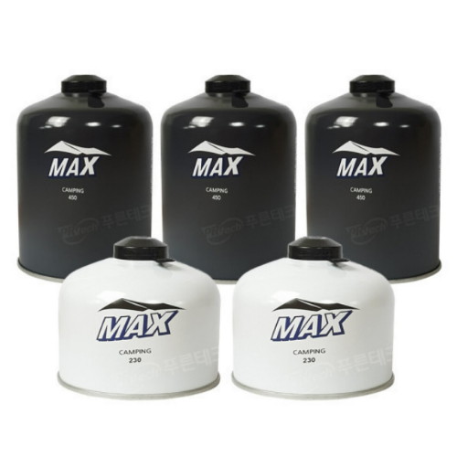 맥선 맥스 이소 부탄 가스 450g 3개 + 230g 2개