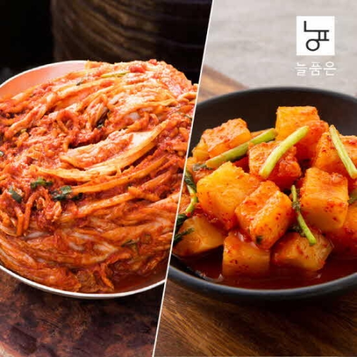 늘품은 포기김치3kg+깍두기 3kg (1개)