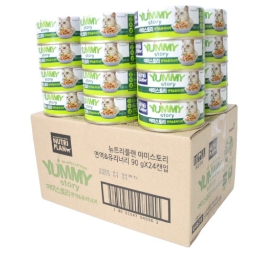 동원F&B 뉴트리플랜 캣 야미스토리 면역&유리너리 캔 90g (48개)