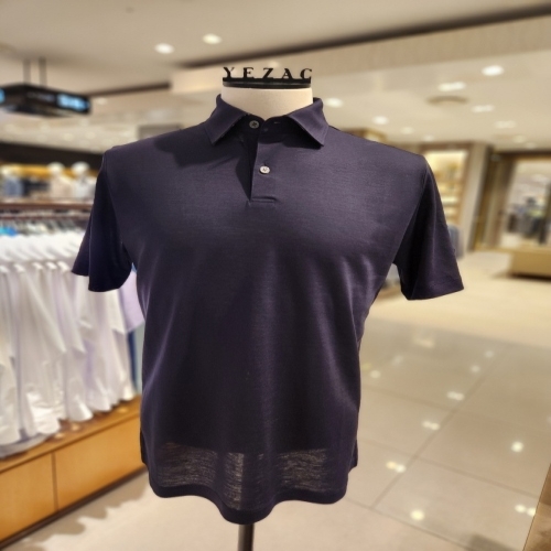 패션그룹형지 예작 24년 비스코스100% 솔리드 여름 니트반소매티 YJ4MTS454NY