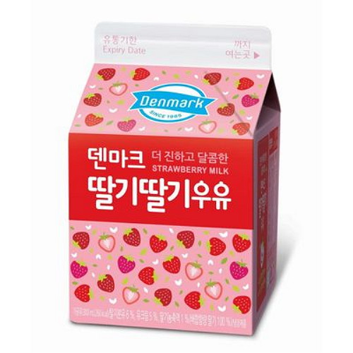 동원F&B 덴마크 더 진하고 달콤한 딸기딸기우유 300ml (8개)_이미지