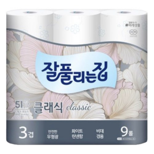 잘풀리는집 클래식 27m (9롤) (4팩)_이미지