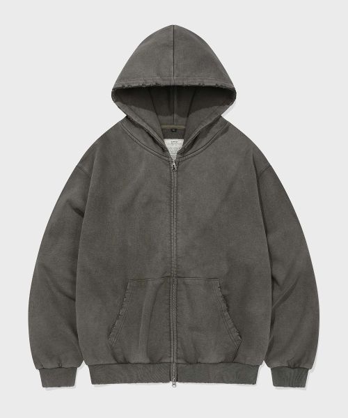  피그먼트 KANEITEI DAMAGE HOODIE ZIP-UP OLIVE DRAB K26S-TOZ-539-OD 338240