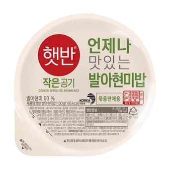 CJ제일제당 <b>햇반</b> 발아현미 작은공기 130g