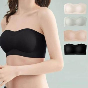 오노마 ONM 푹신 튜브탑 브라 투명끈포함 4단후크 브라 노와 39918999_이미지