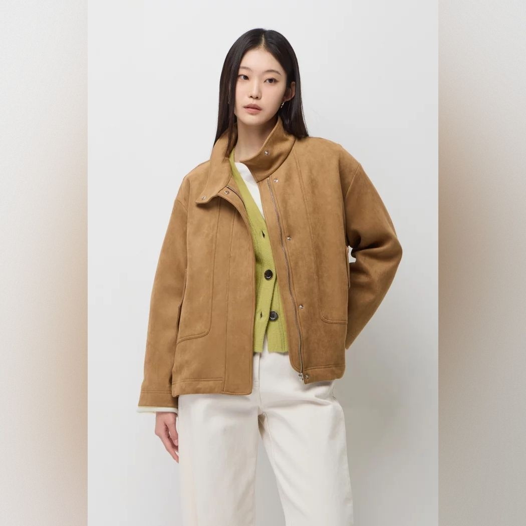 2컬러 뉴드라마 스웨이드 오버핏 페이크 레더점퍼 SALE02611 SALE02611EE 192926