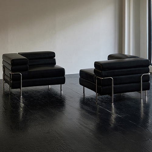 휴도 동경의 동백 모듈형 헤드틸팅 천연가죽 소파 4인용 (스툴포함)_이미지