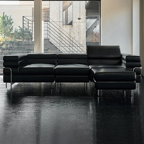 휴도 동경의 동백 모듈형 헤드틸팅 천연가죽 소파 4인용 (스툴포함)_이미지