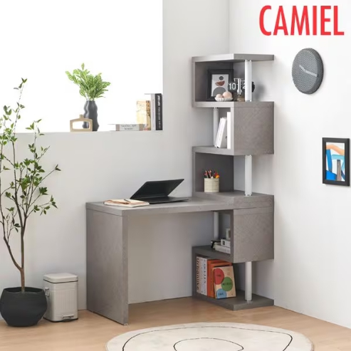 까미엘 비토 패턴 5단 소형 H형 책상