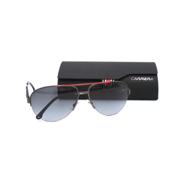 까레라 CA8030S 0SVK 9O Matte Ruthenium Aviator Sunglasses Gray Gradient Len..